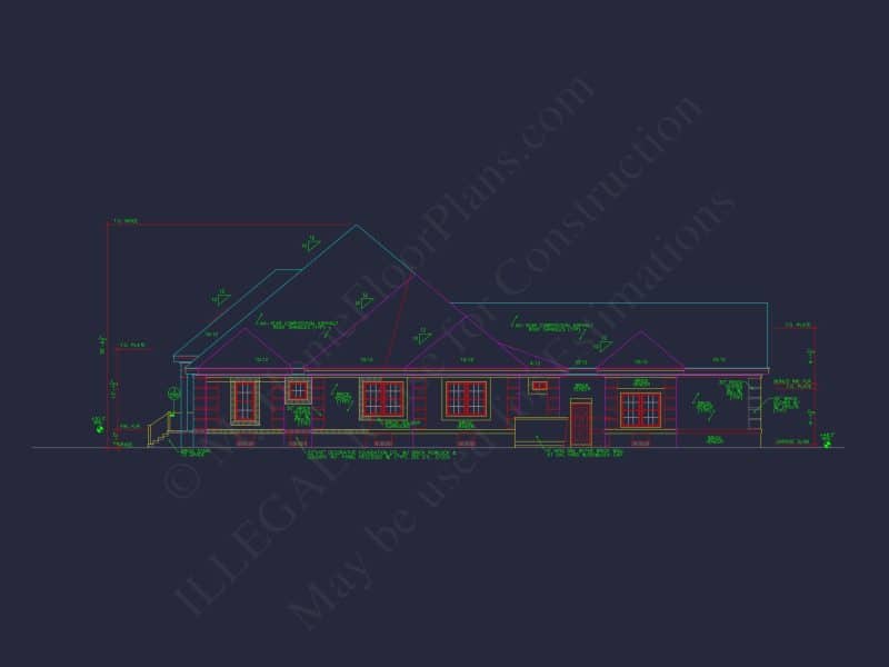 Detailed house Plan with CAD Designs: Floor Plan & Blueprint