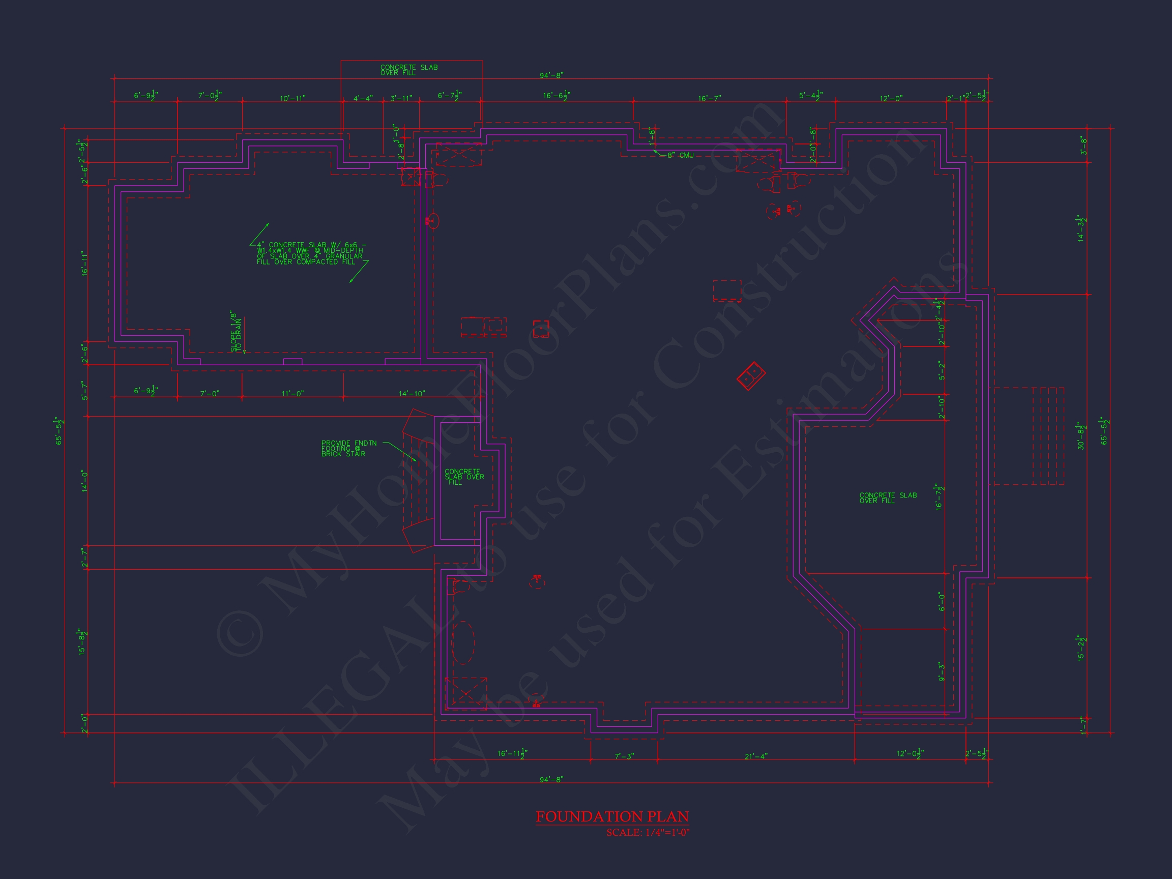 Detailed Home Plan with CAD Designs: Floor Plan & Blueprint