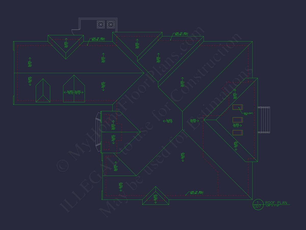 Detailed house Plan with CAD Designs: Floor Plan & Blueprint