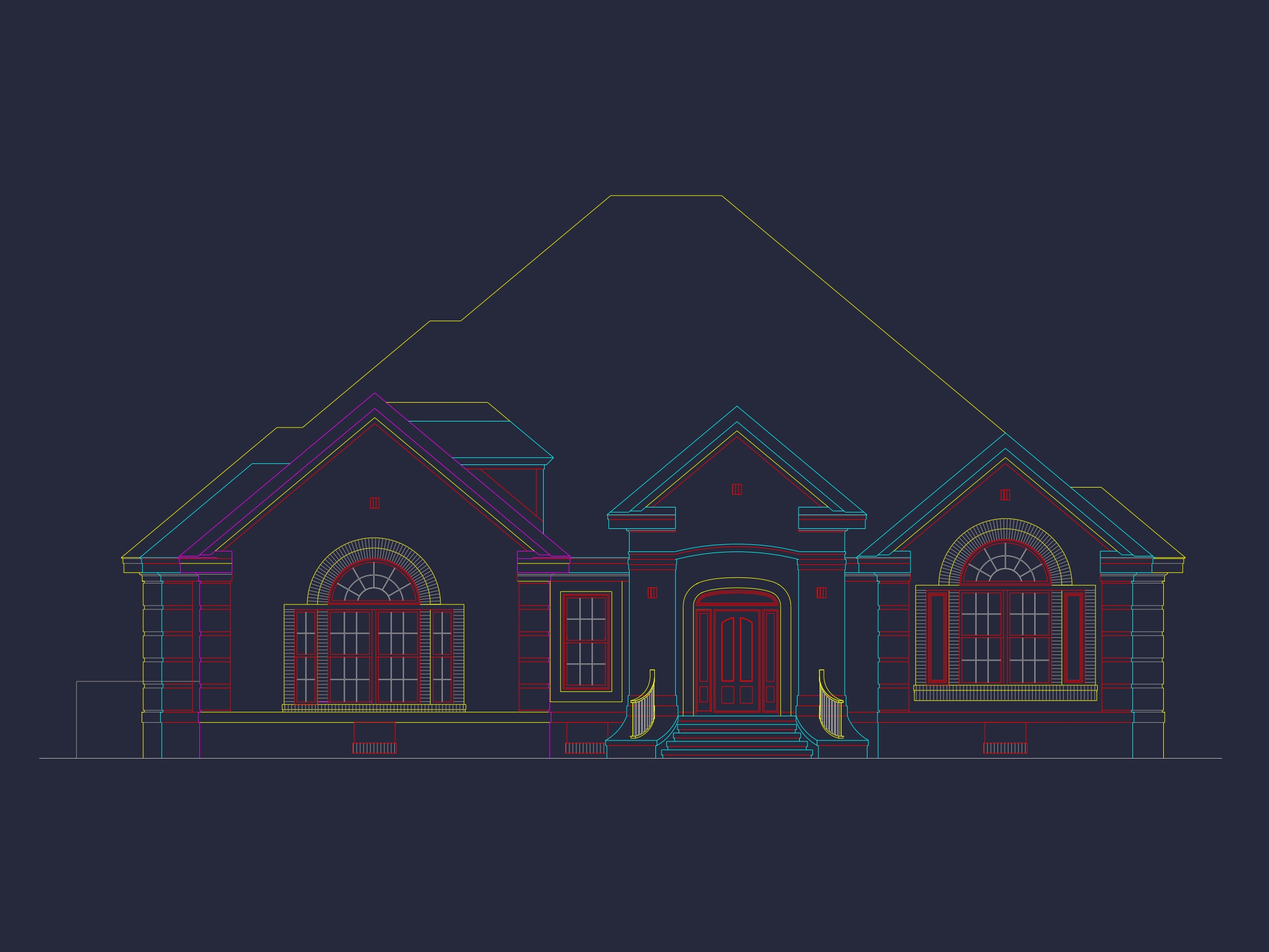 Detailed Home Plan with CAD Designs: Floor Plan & Blueprint