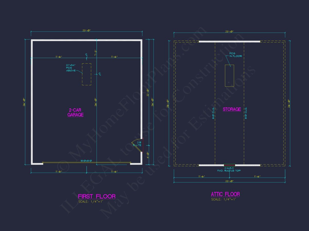 Discover Garage Blueprints with Floor Plans and CAD Designs