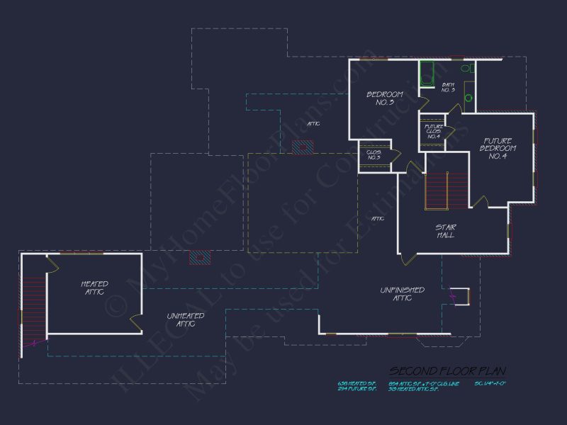 Discover This Colonial Floor Plan with a Spacious CAD house Design