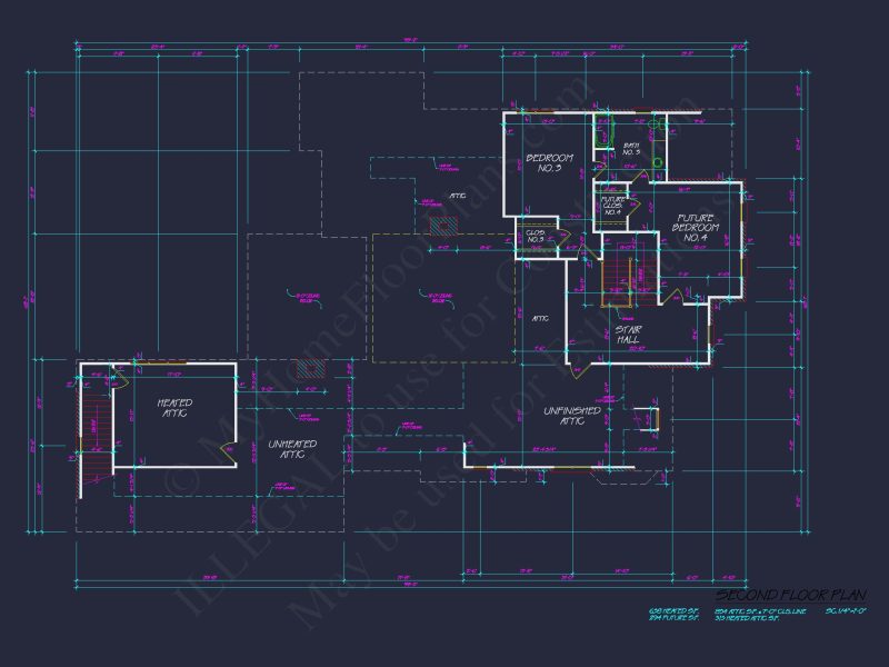 Discover This Colonial Floor Plan with a Spacious CAD house Design