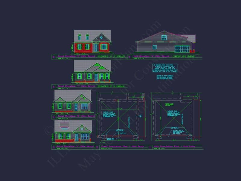 Dream Colonial house Floor Plan: 2-Story Blueprint & CAD Designs
