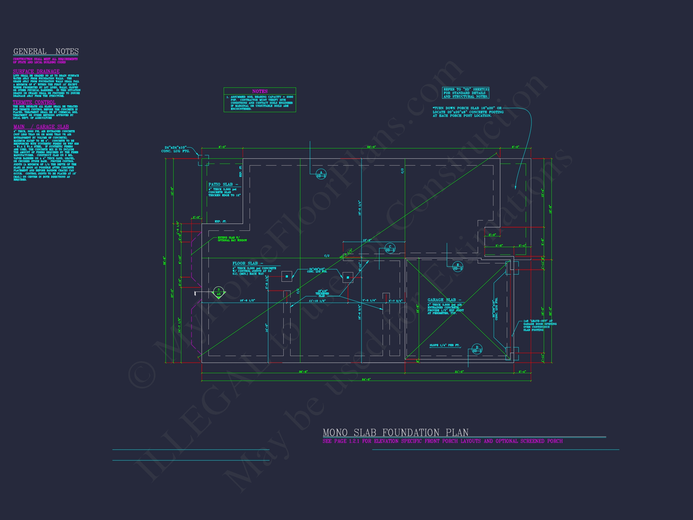 Dream Colonial Home Floor Plan: 2-Story Blueprint & CAD Designs