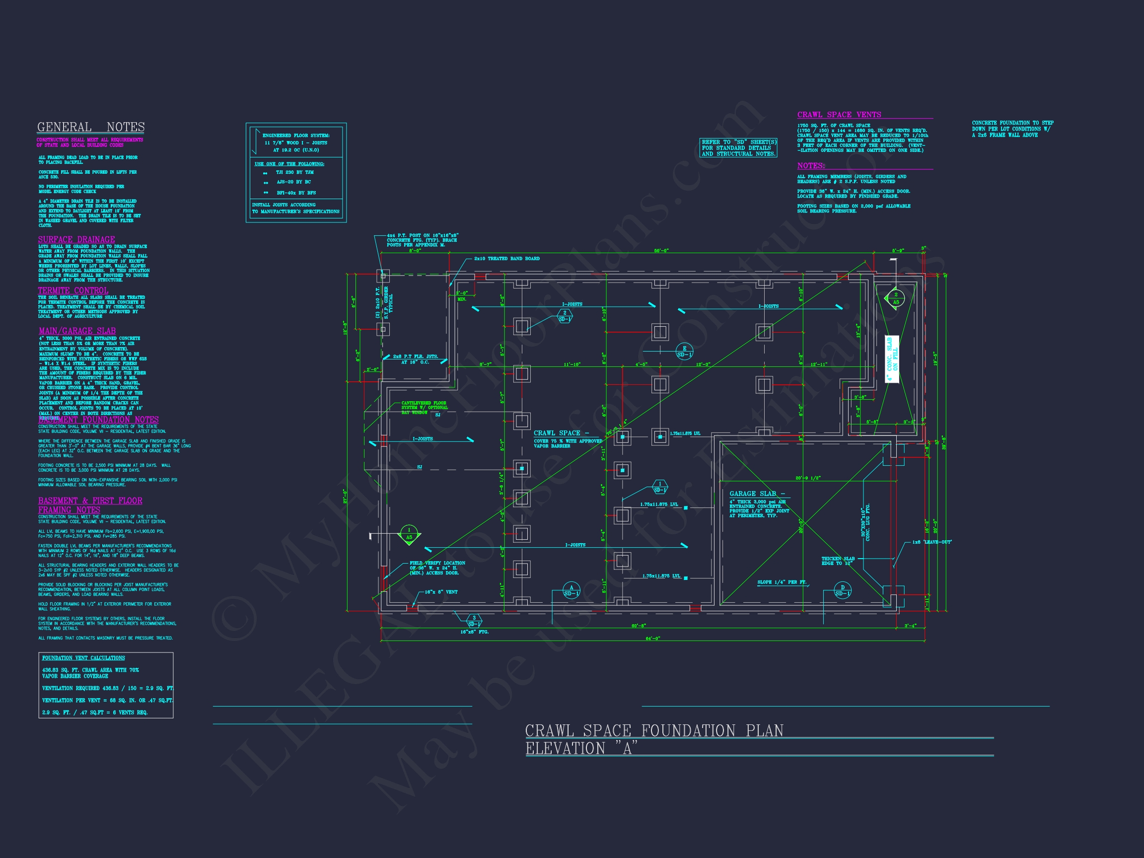 Dream Colonial Home Floor Plan: 2-Story Blueprint & CAD Designs