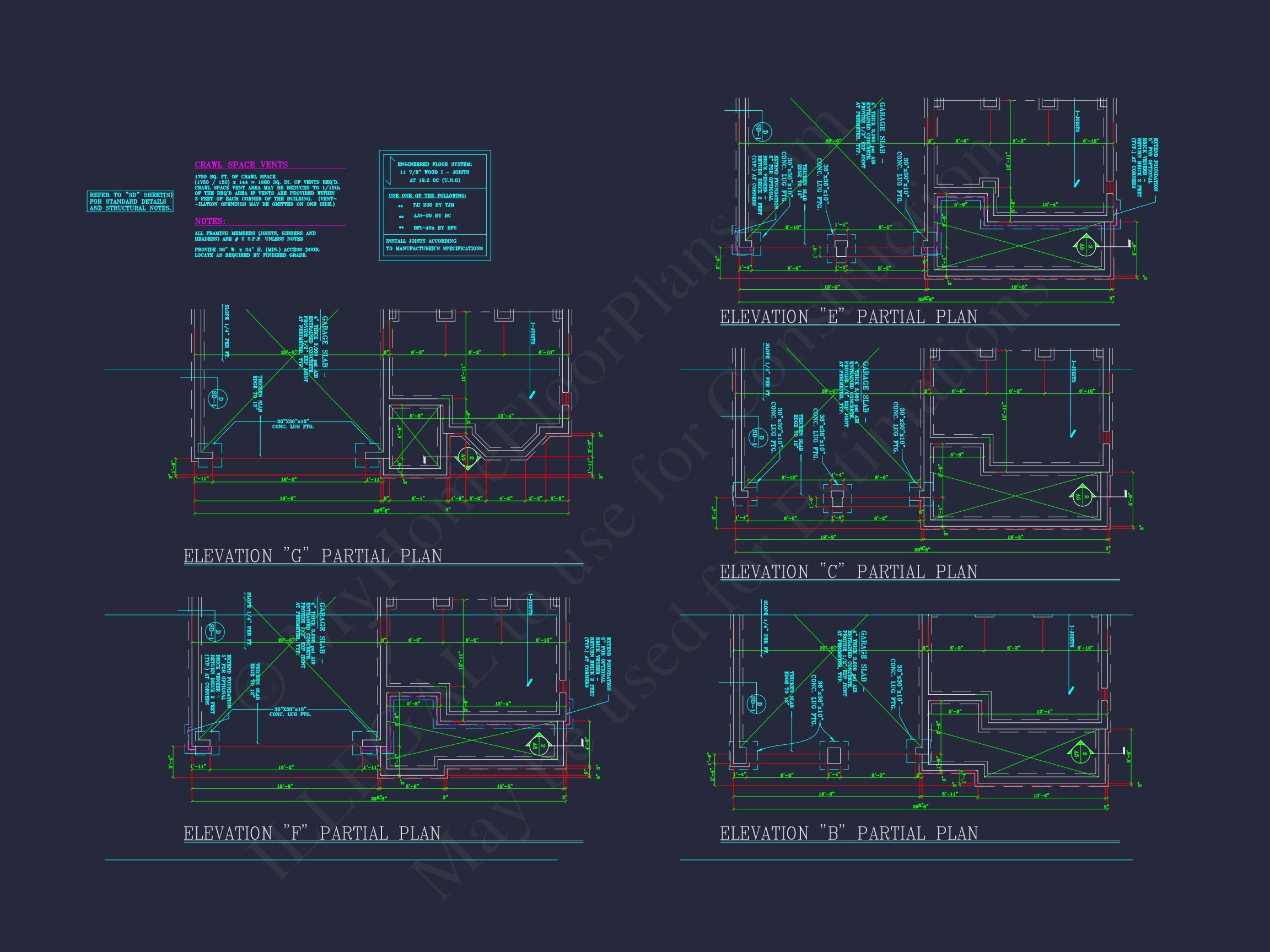 Dream Colonial Home Floor Plan: 2-Story Blueprint & CAD Designs