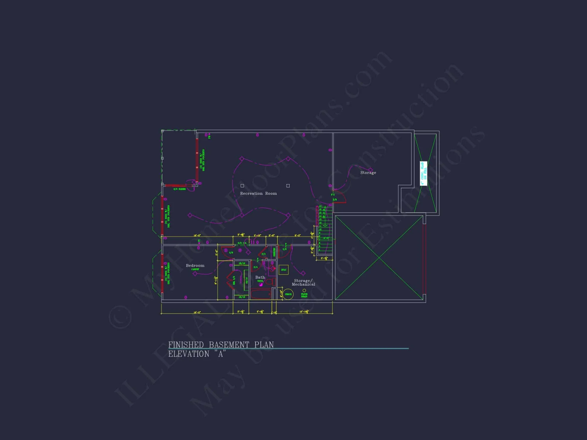 Dream Colonial house Floor Plan: 2-Story Blueprint & CAD Designs