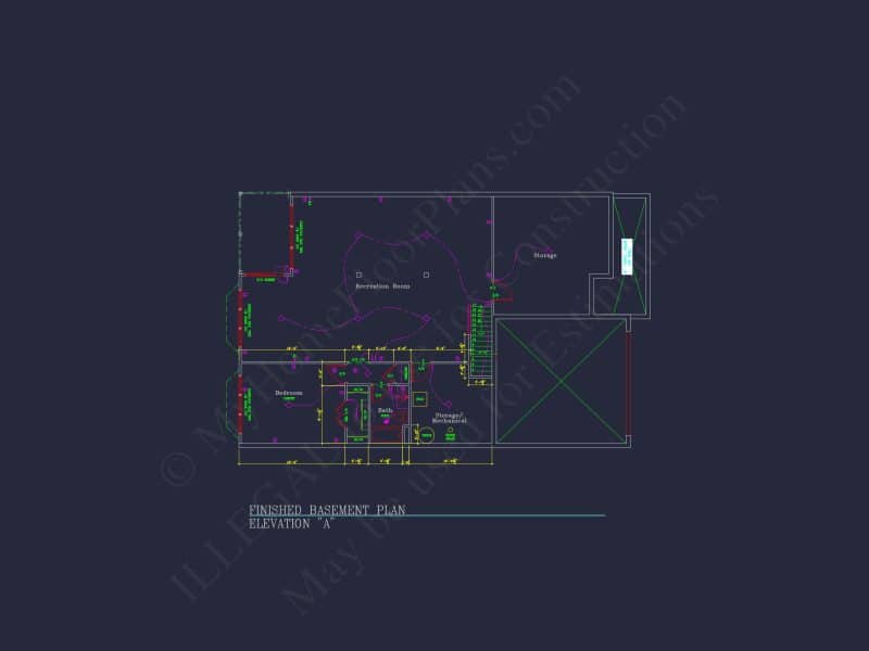 Dream Colonial house Floor Plan: 2-Story Blueprint & CAD Designs