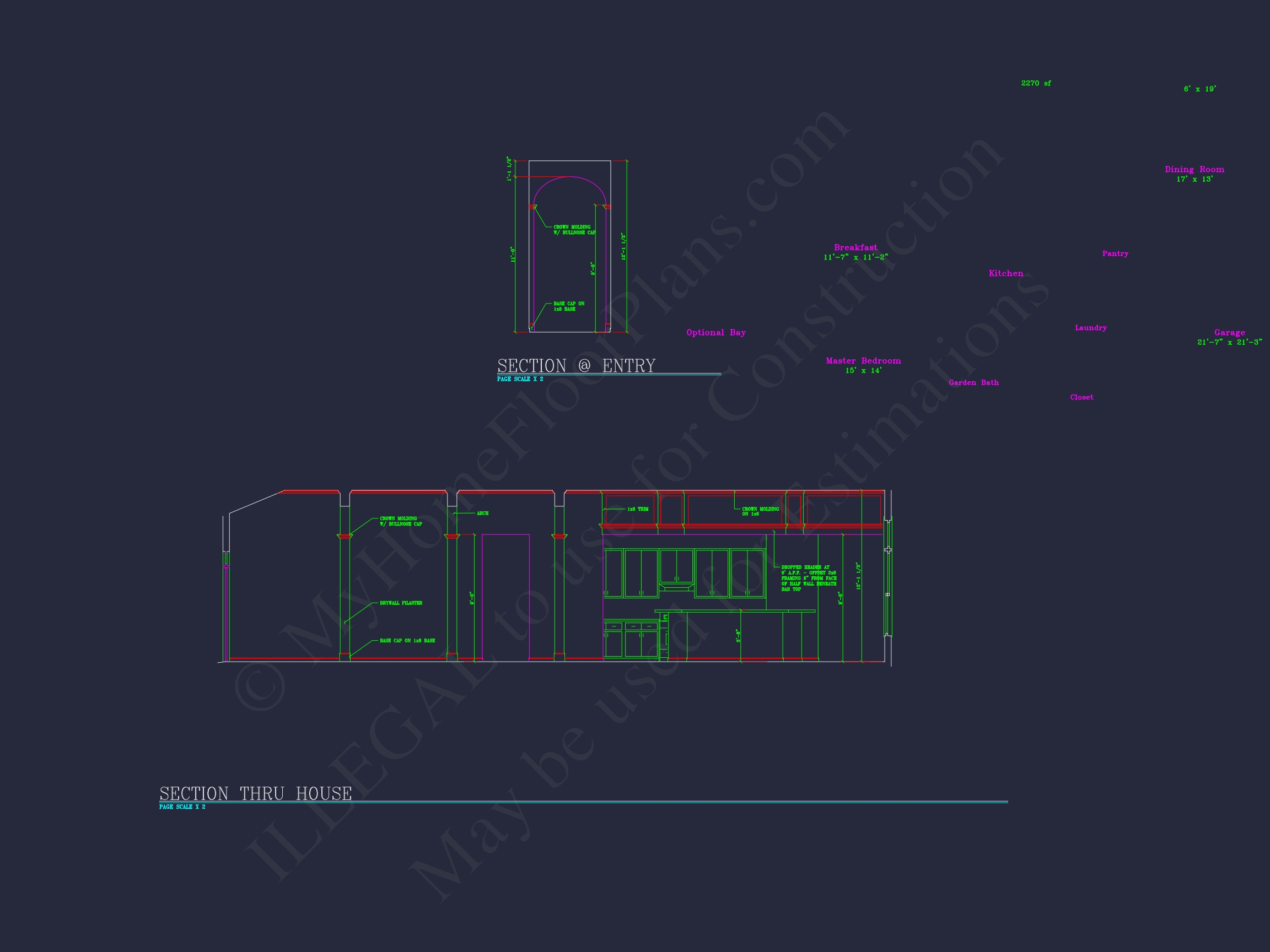 Dream Colonial Home Floor Plan: 2-Story Blueprint & CAD Designs