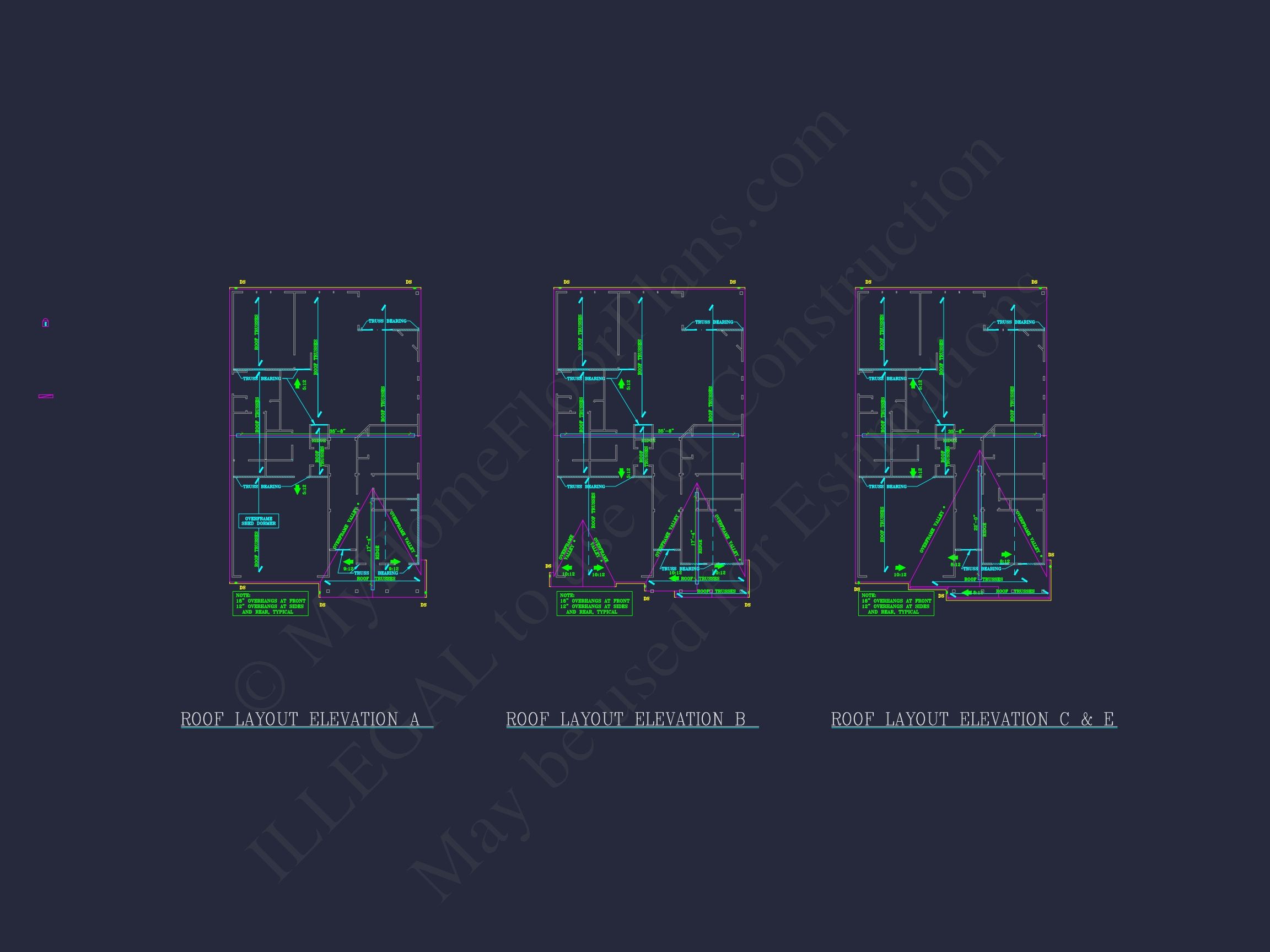 Dream Colonial Home Floor Plan: 2-Story Blueprint & CAD Designs