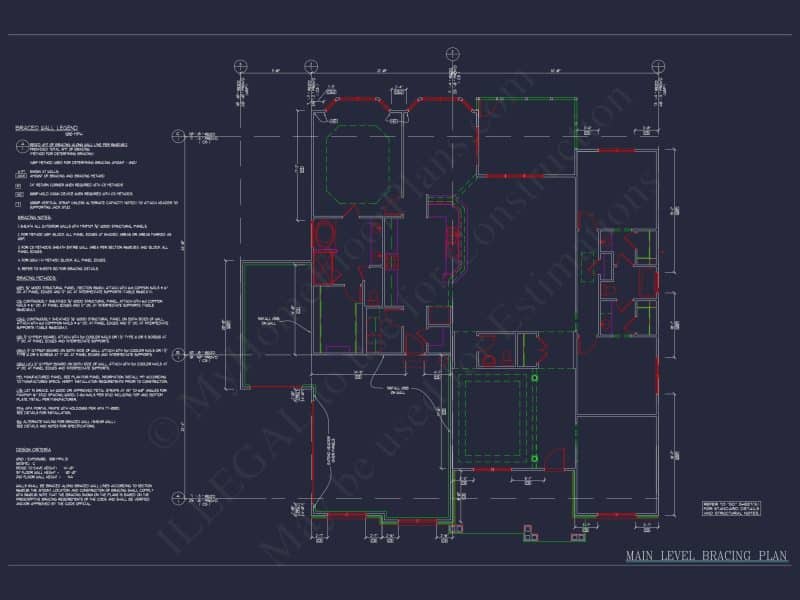 Dream Colonial house Floor Plan: 2-Story Blueprint & CAD Designs