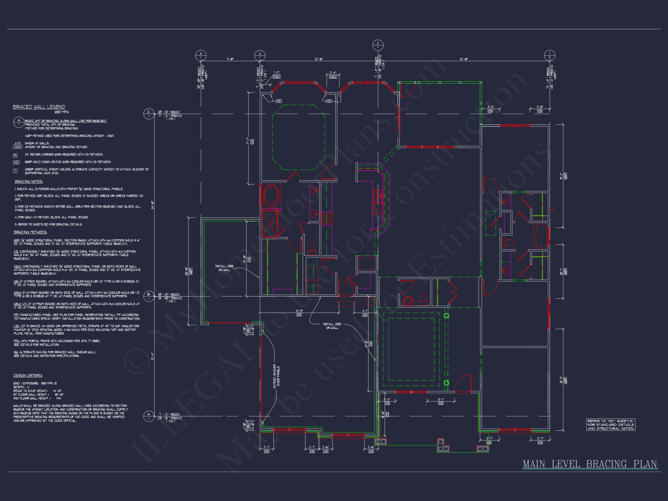 Dream Colonial Home Floor Plan: 2-Story Blueprint & CAD Designs