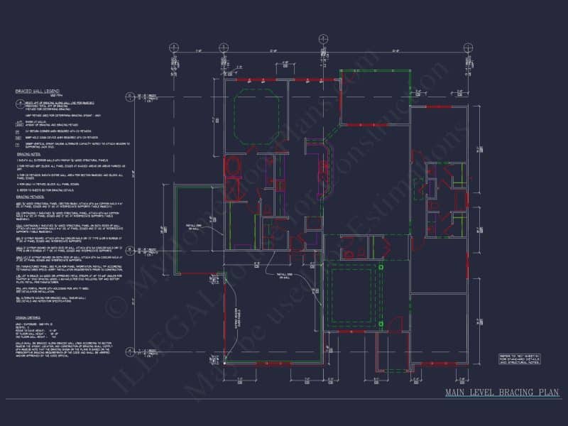 Dream Colonial house Floor Plan: 2-Story Blueprint & CAD Designs