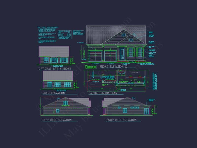 Dream Colonial house Floor Plan: 2-Story Blueprint & CAD Designs