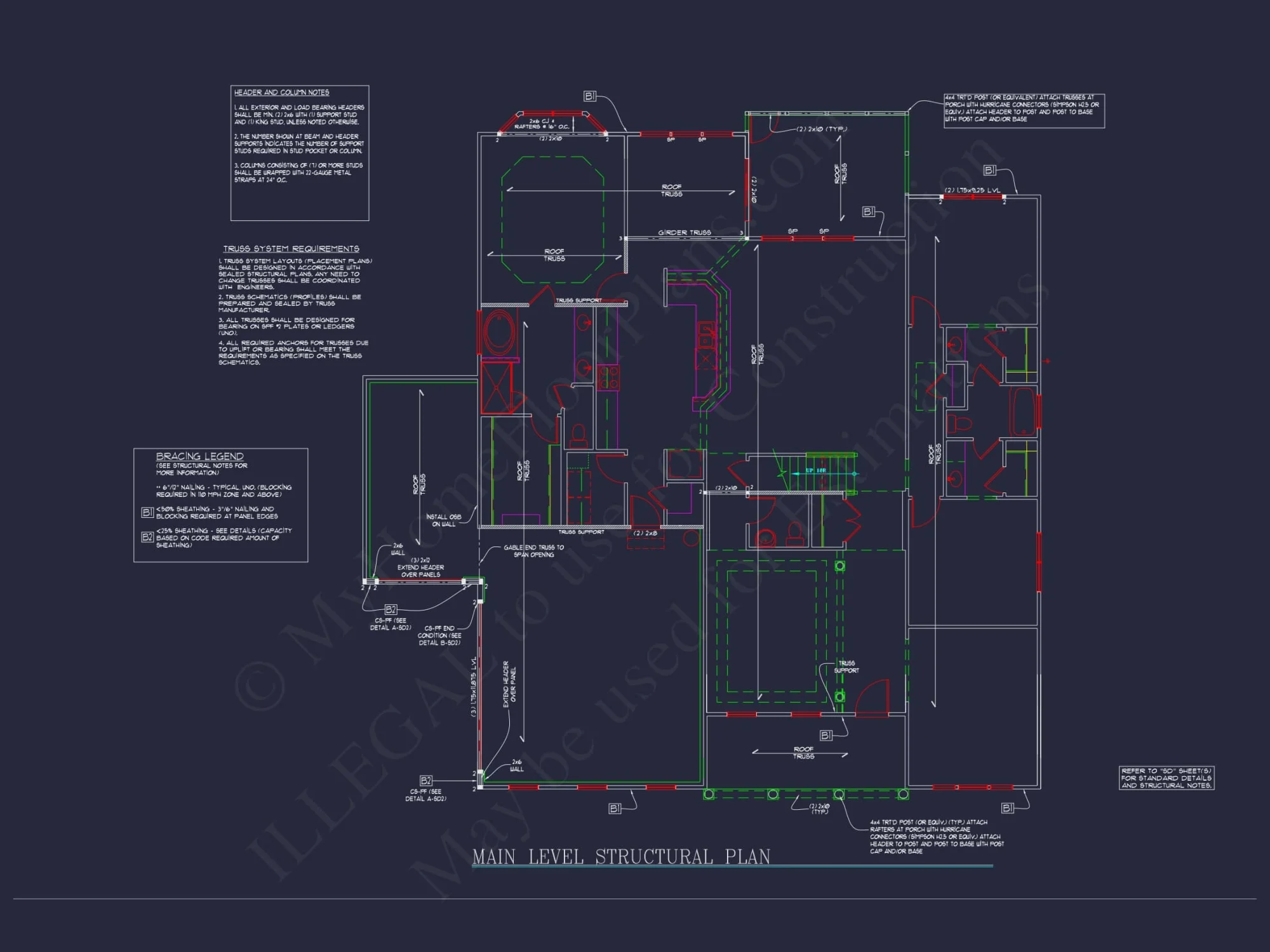 Dream Colonial house Floor Plan: 2-Story Blueprint & CAD Designs