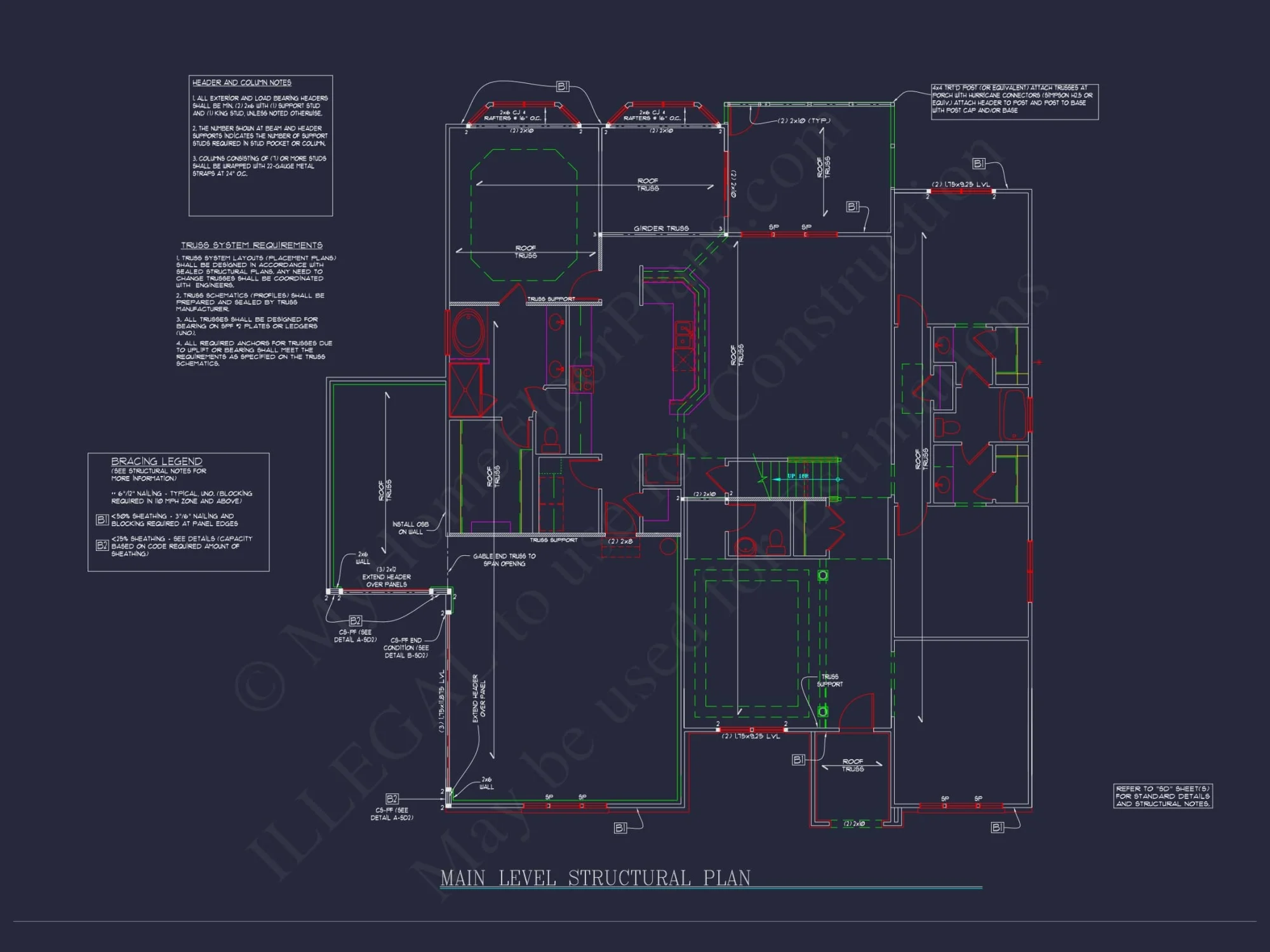 Dream Colonial house Floor Plan: 2-Story Blueprint & CAD Designs