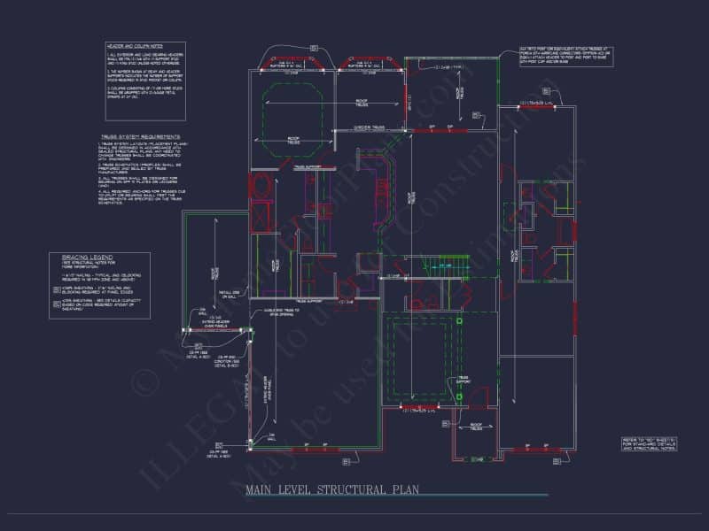 Dream Colonial house Floor Plan: 2-Story Blueprint & CAD Designs