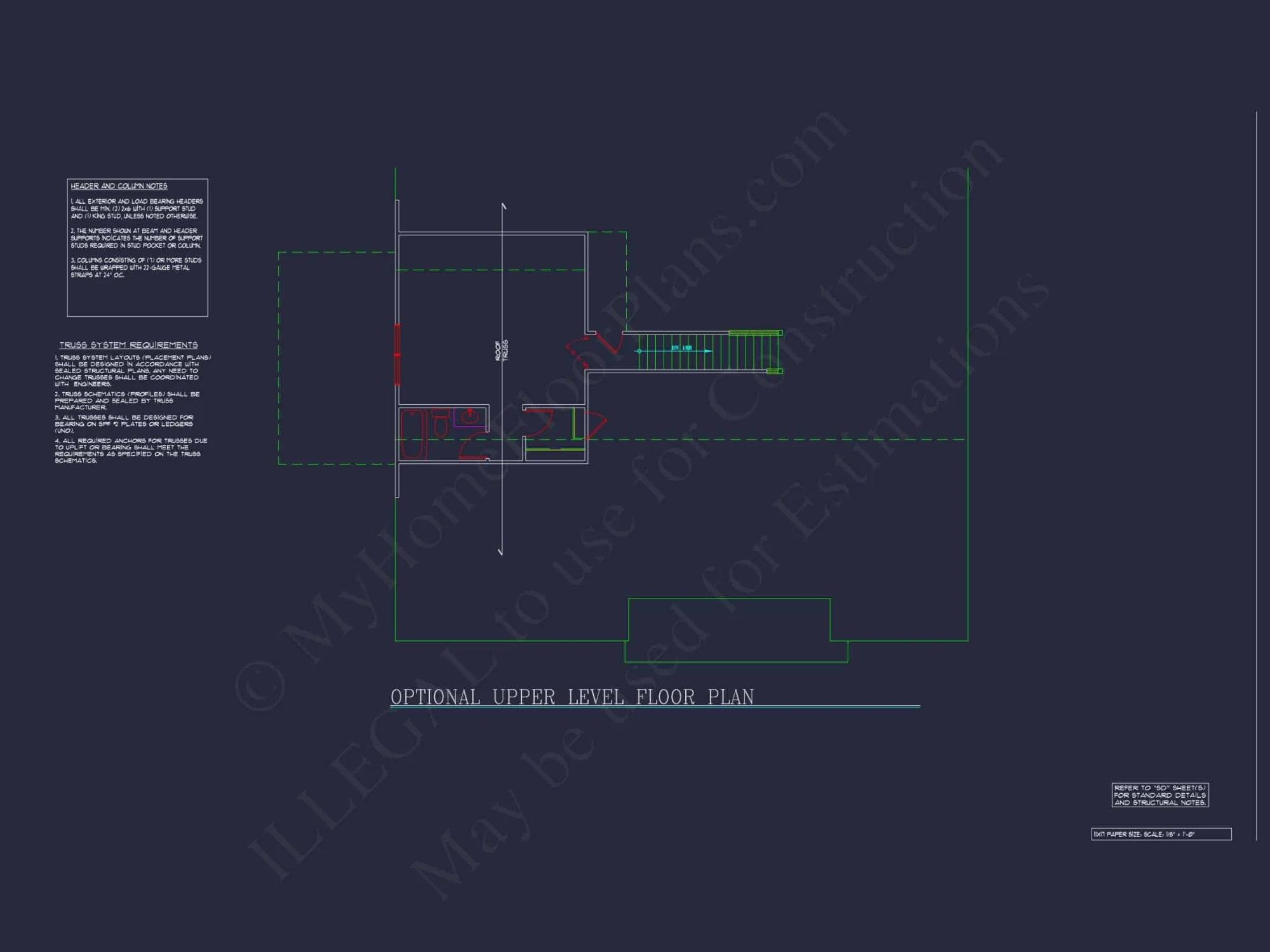 Dream Colonial house Floor Plan: 2-Story Blueprint & CAD Designs