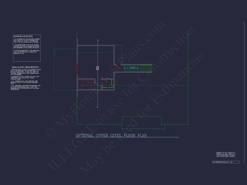Dream Colonial house Floor Plan: 2-Story Blueprint & CAD Designs