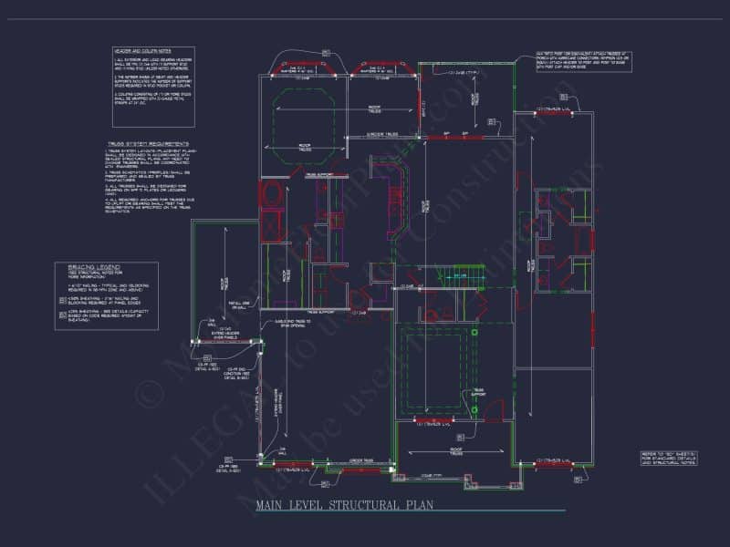 Dream Colonial house Floor Plan: 2-Story Blueprint & CAD Designs