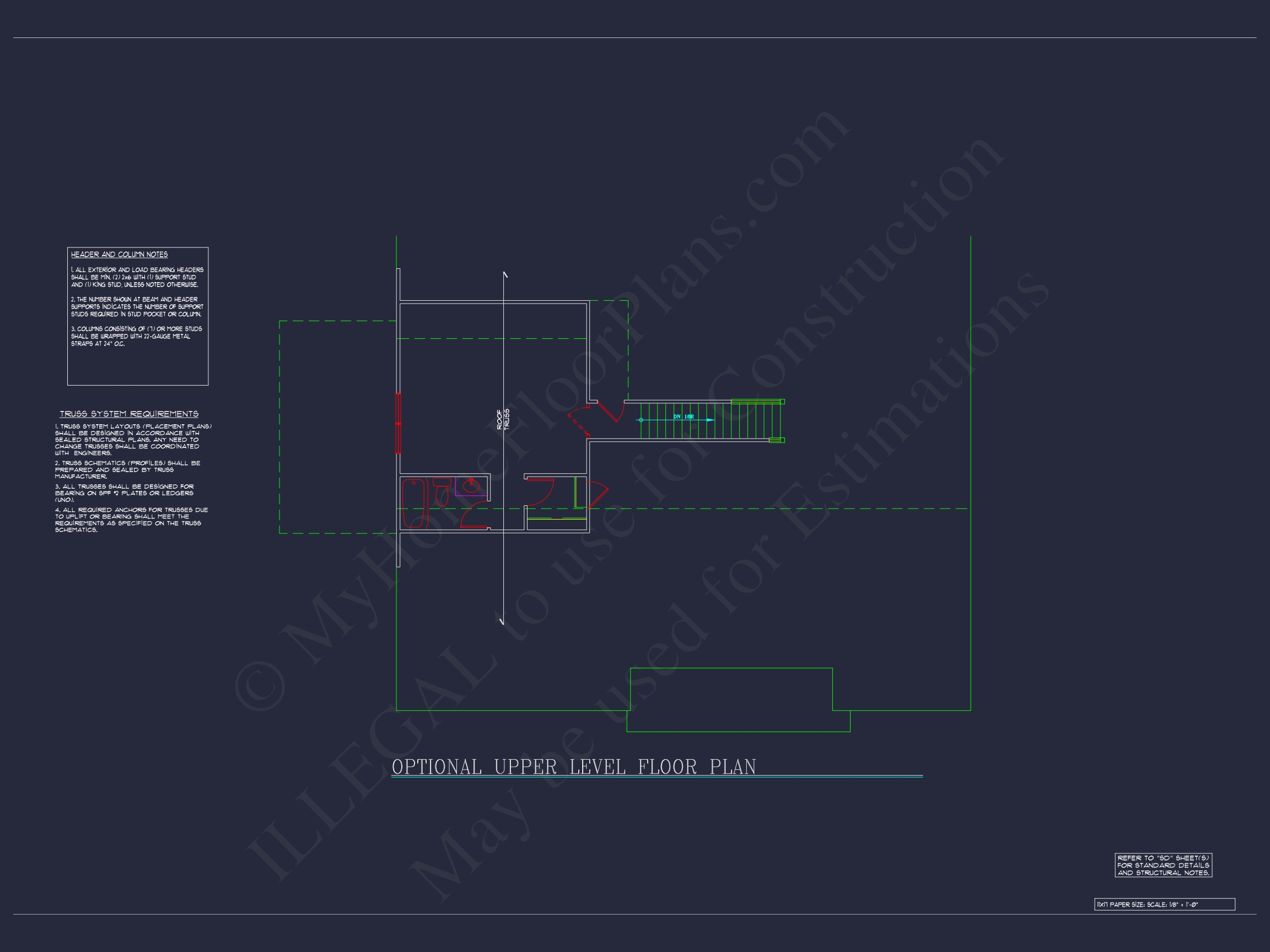 Dream Colonial Home Floor Plan: 2-Story Blueprint & CAD Designs