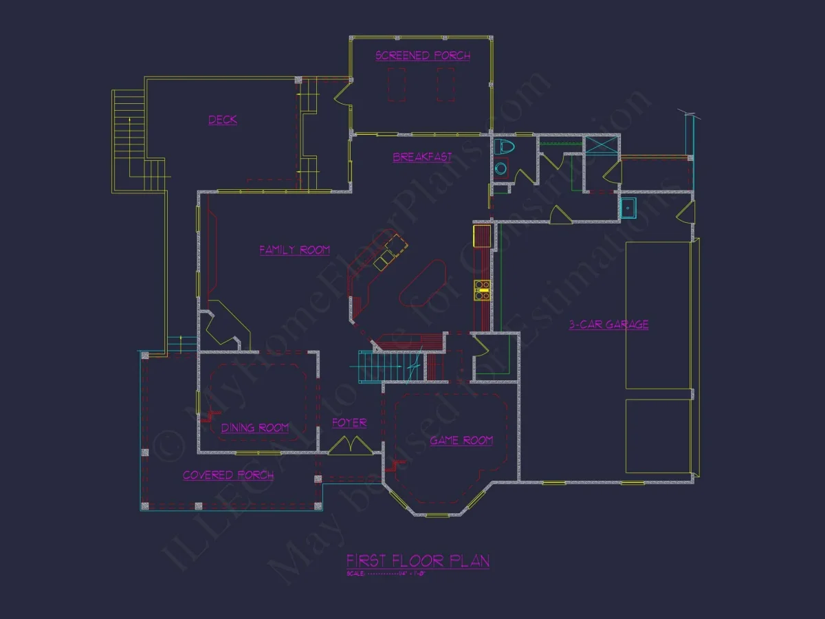Dream house Architecture Plan with 3D Blueprint Designs