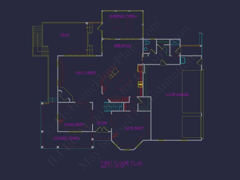Dream house Architecture Plan with 3D Blueprint Designs