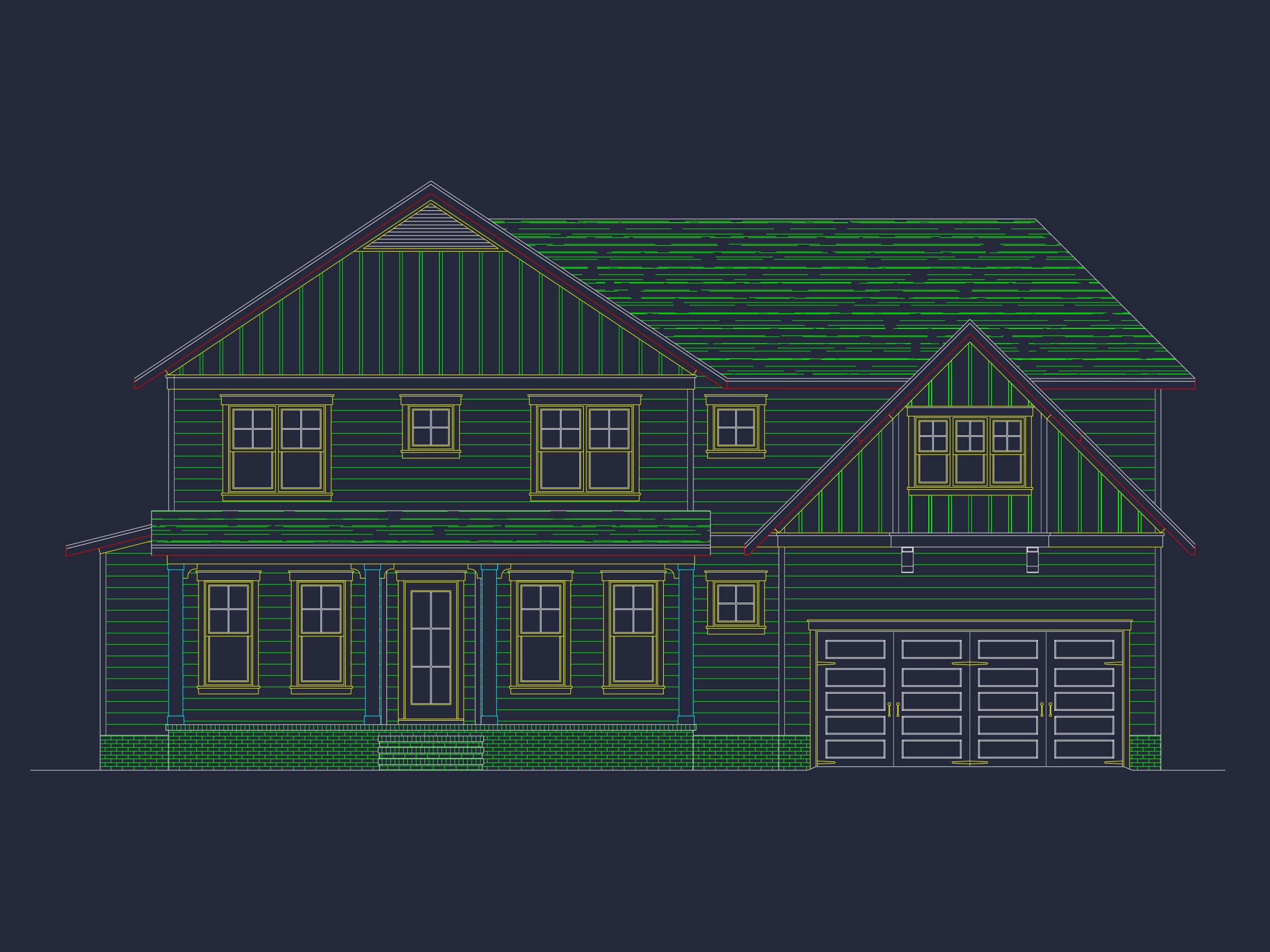 Efficient 2-Story Craftsman Home Plan with Flexible Garage Options