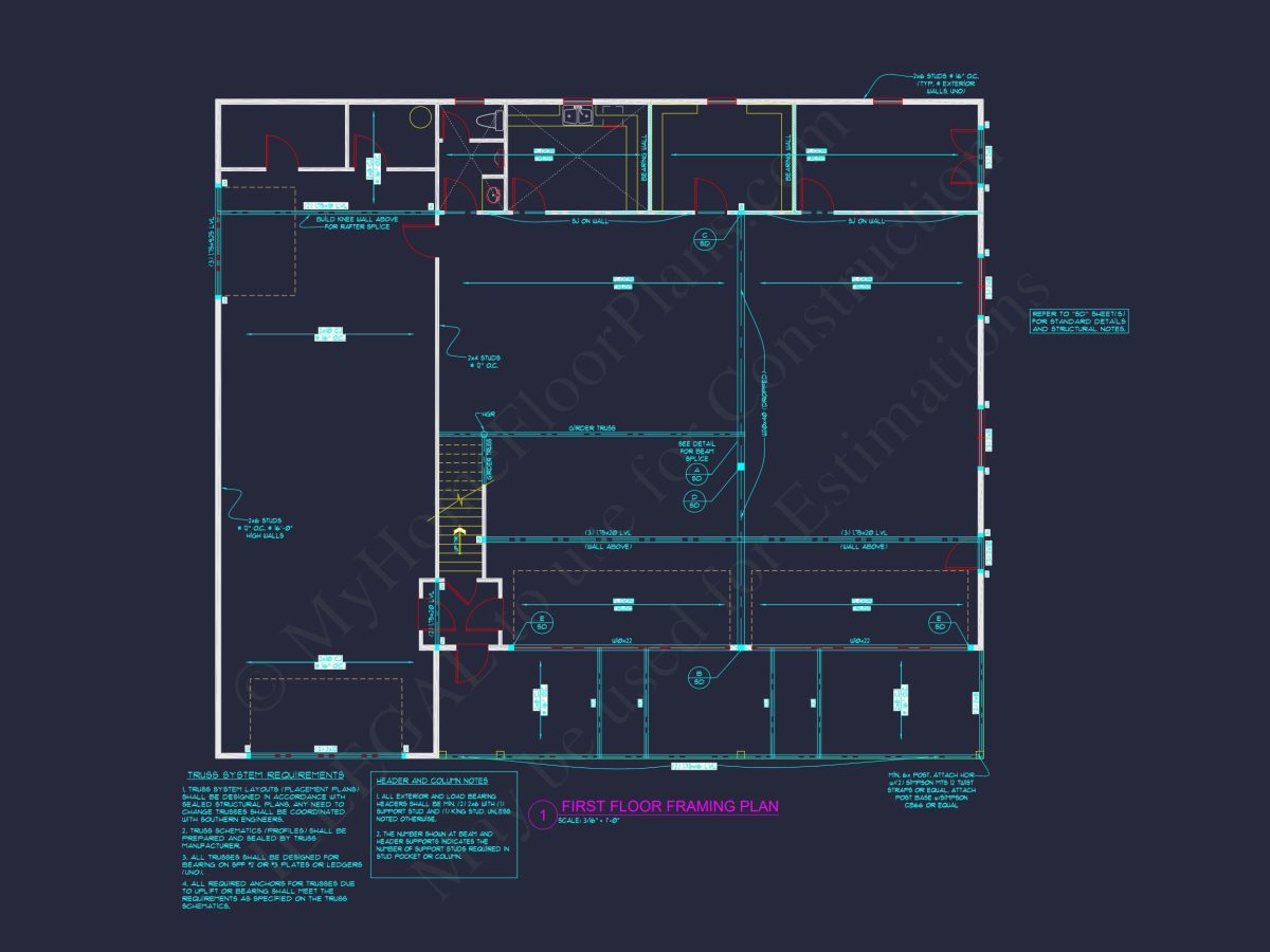 Efficient Garage house Plan with Living Space, Blueprint & CAD Design