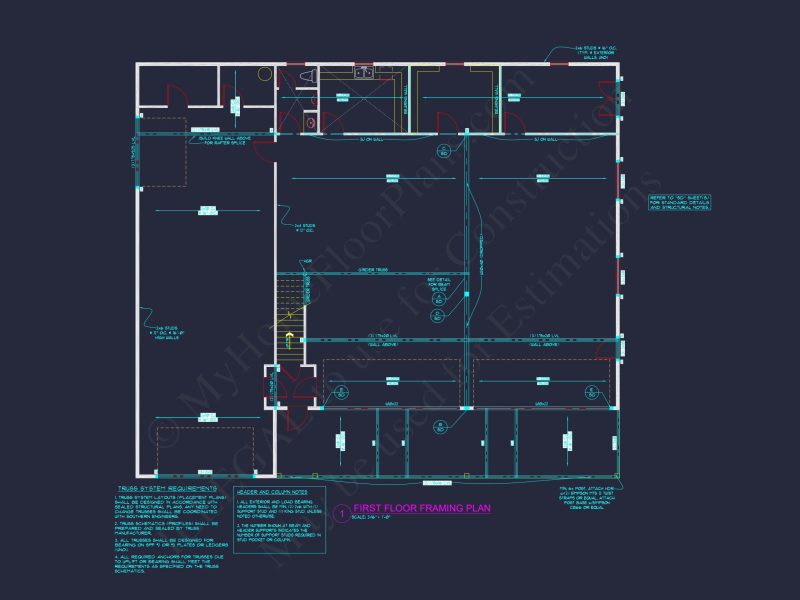 Efficient Garage house Plan with Living Space, Blueprint & CAD Design