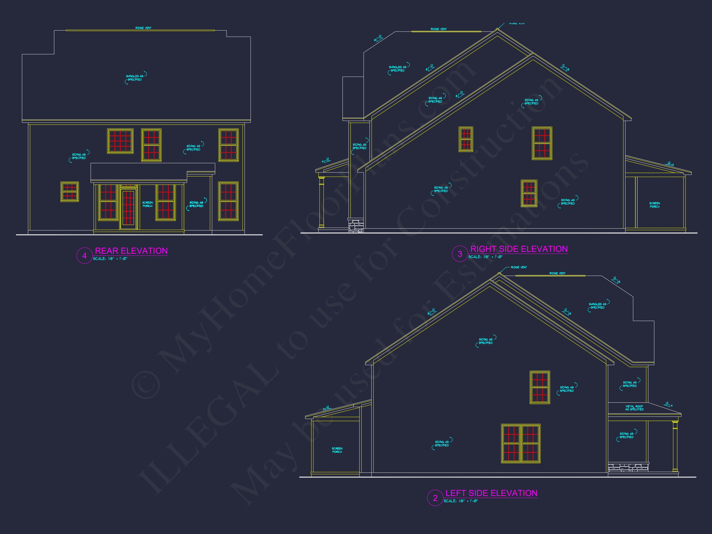 Efficient Home Plan Blueprint with Colonial Farmhouse Design