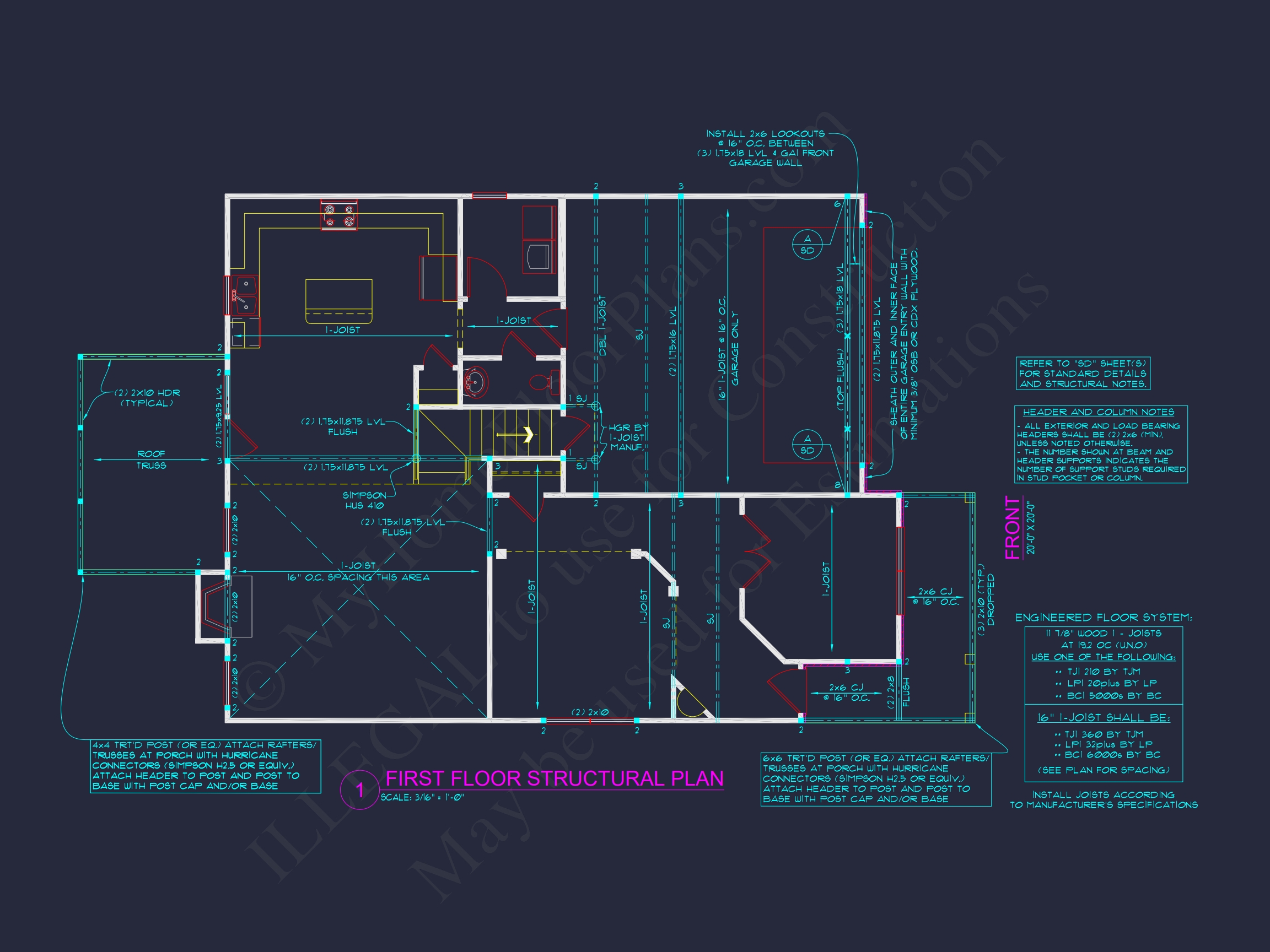 Efficient Home Plan Blueprint with Colonial Farmhouse Design