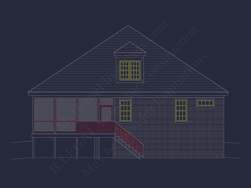 Efficient house Plan: CAD-Ready Floor Plan Blueprint Designs