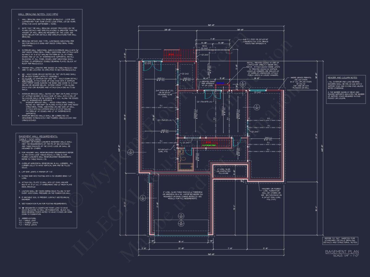 Efficient house Plan: Detailed Floor Plan with CAD Designs