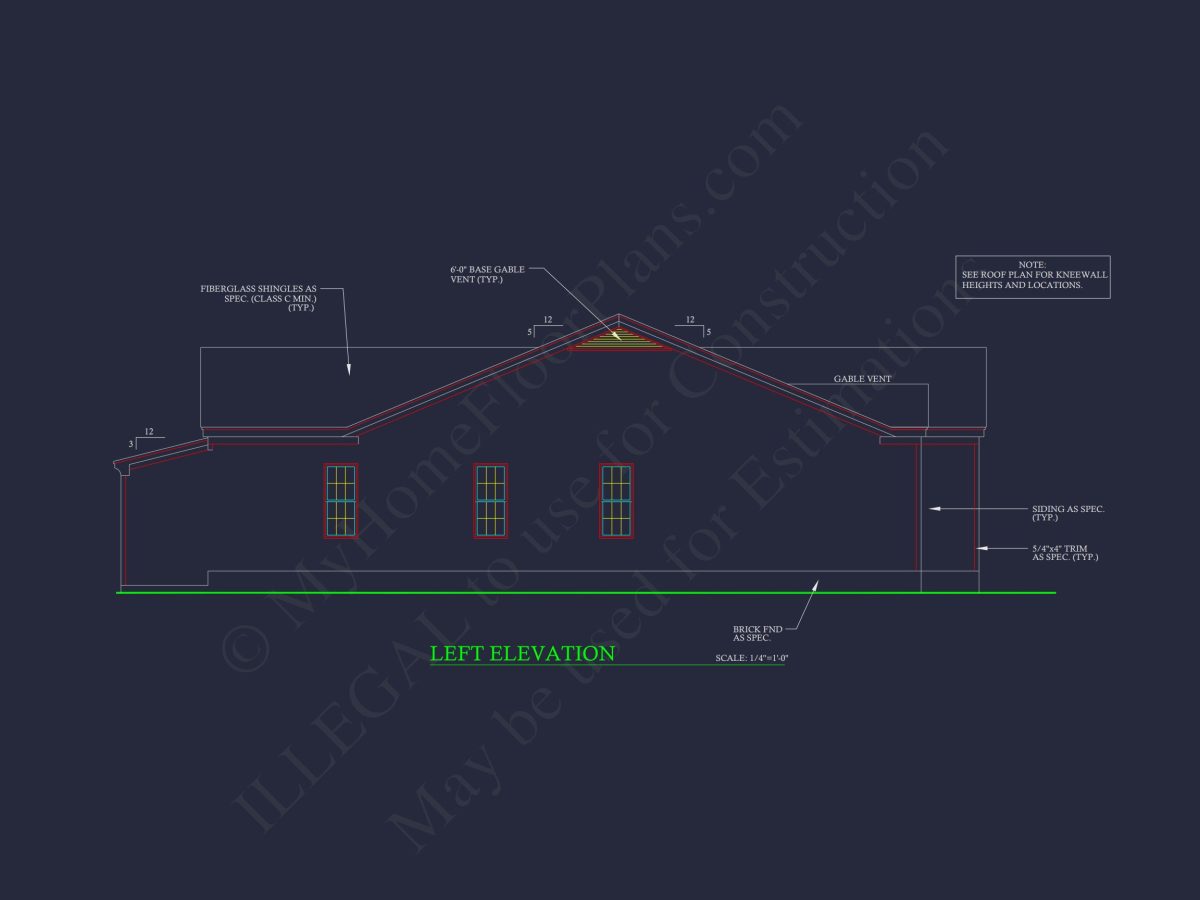 Efficient house Plan with 5 Bedrooms, CAD Designs & Blueprint