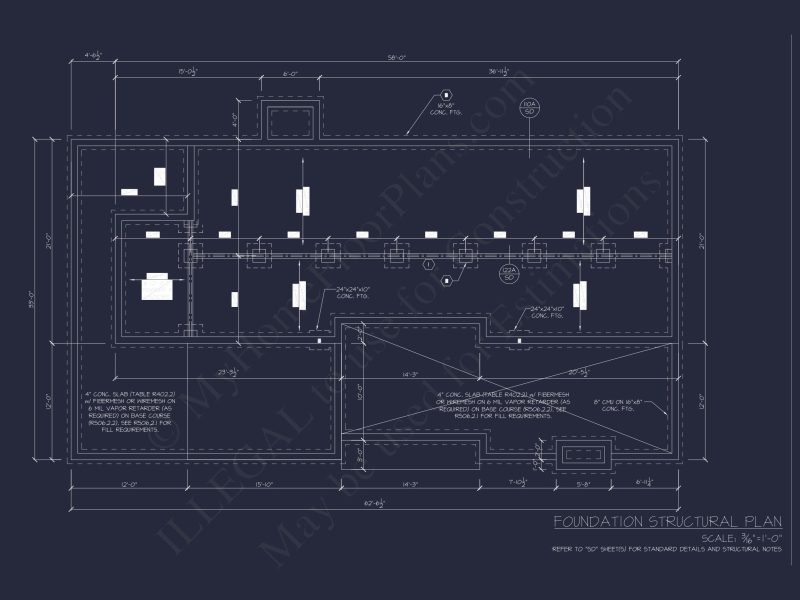 Efficient house Plan with CAD Designs and 3 Bedrooms