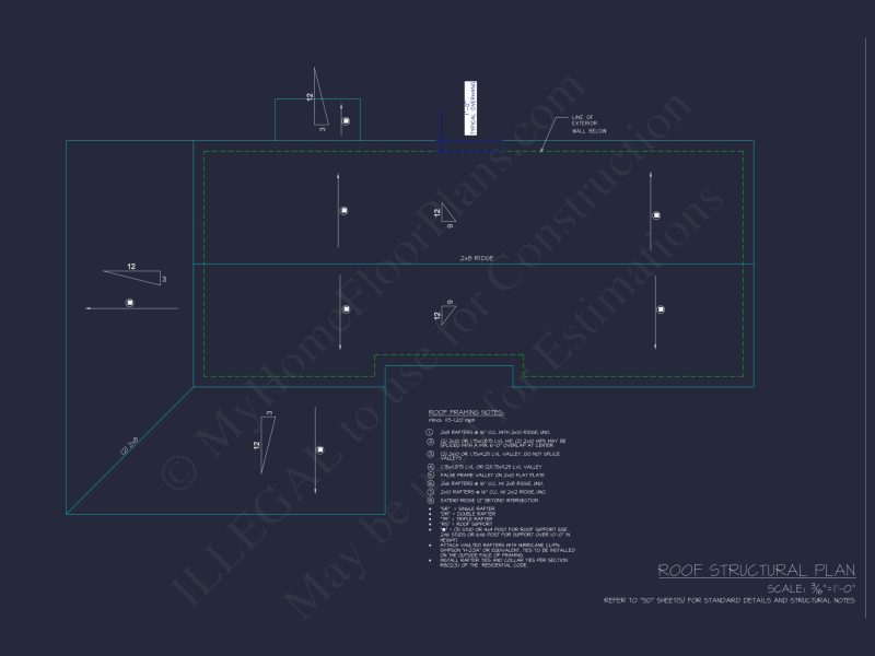 Efficient house Plan with CAD Designs and 3 Bedrooms
