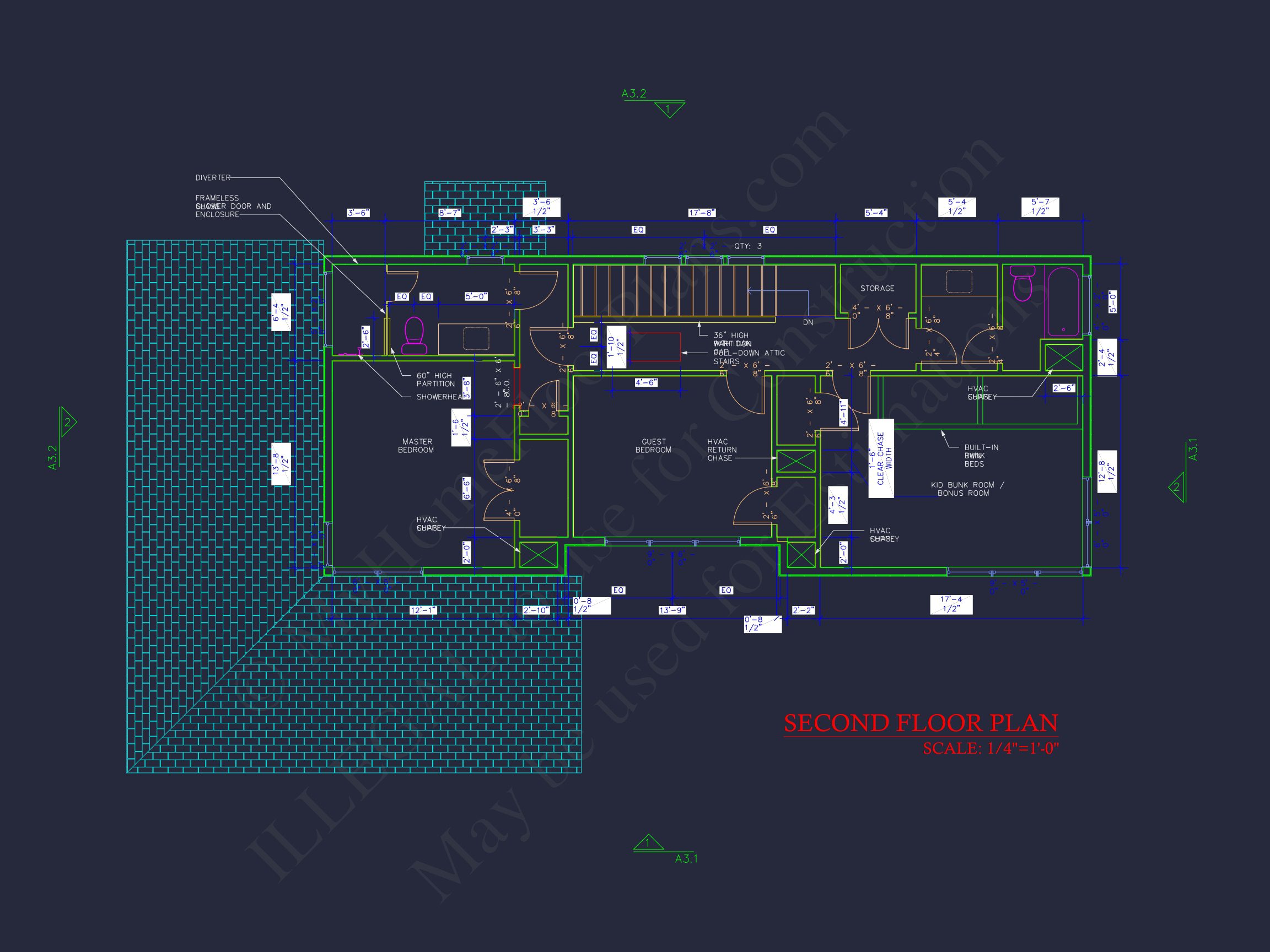 Efficient house Plan with CAD Designs and 3 Bedrooms