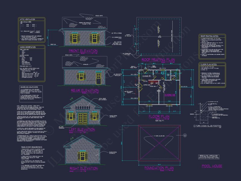 Efficient Pool House Floor Plan Blueprint for Modern Comfort