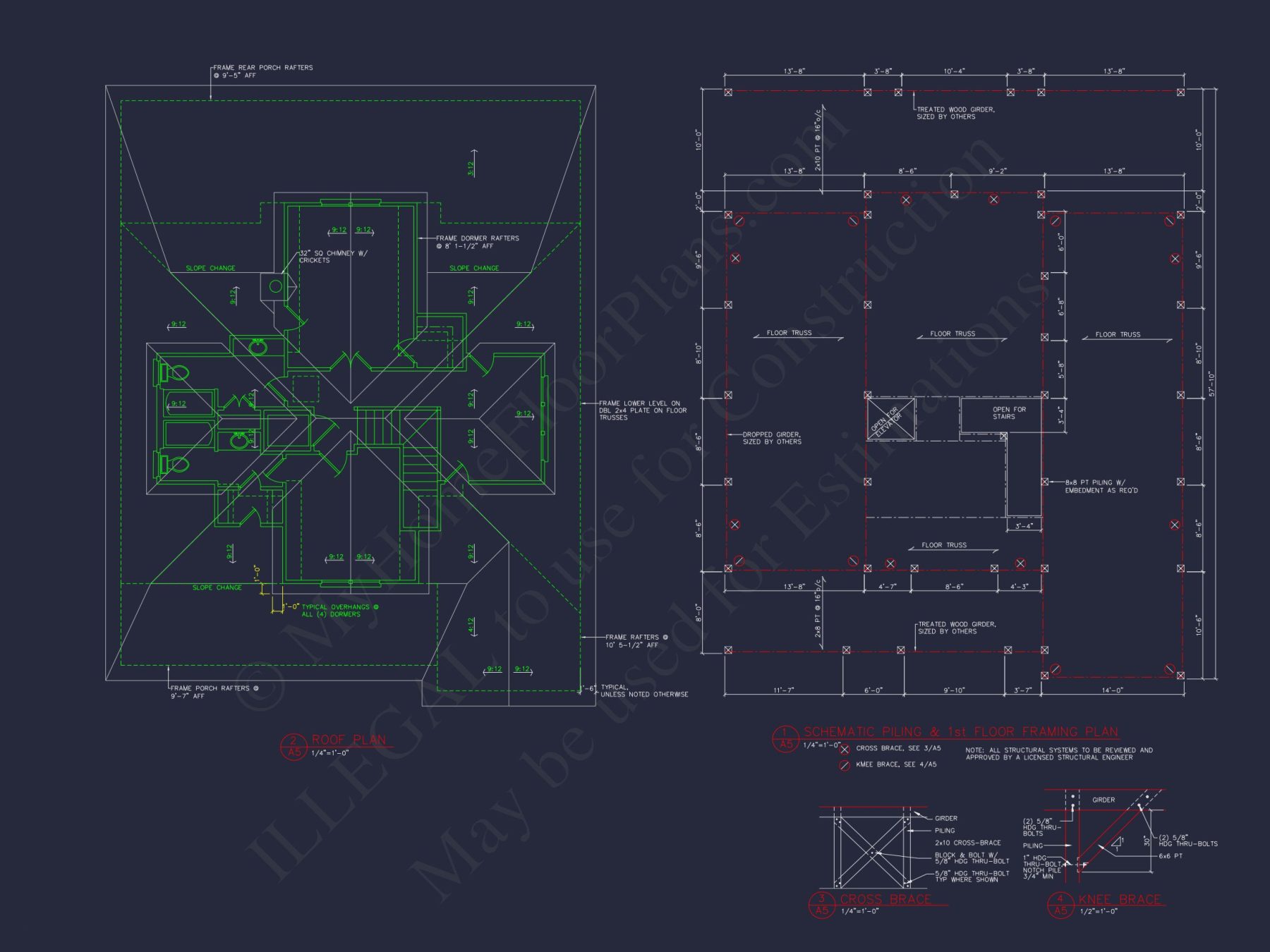 Effortless Coastal Living: house Floor Plan with CAD Designs