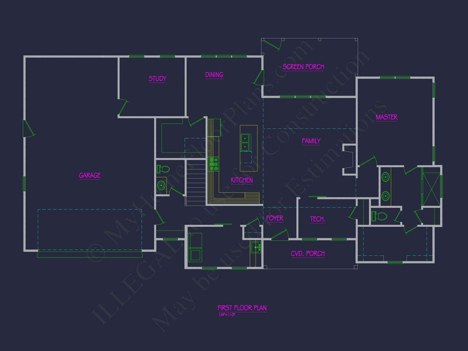 Effortlessly Modern Floor Plan: house Blueprint CAD for Designers