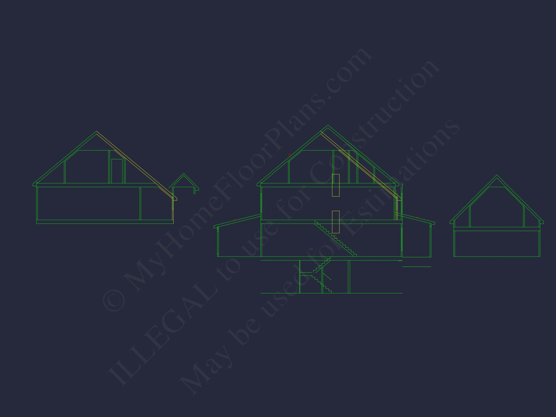 Elegant 2-Story house Plan with 4 Bedrooms and CAD Designs