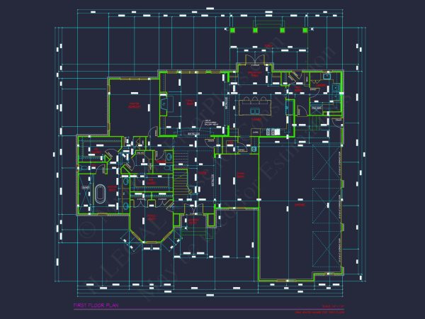 Elegant 2-Story house Plan with 5 Bedrooms and CAD Designs