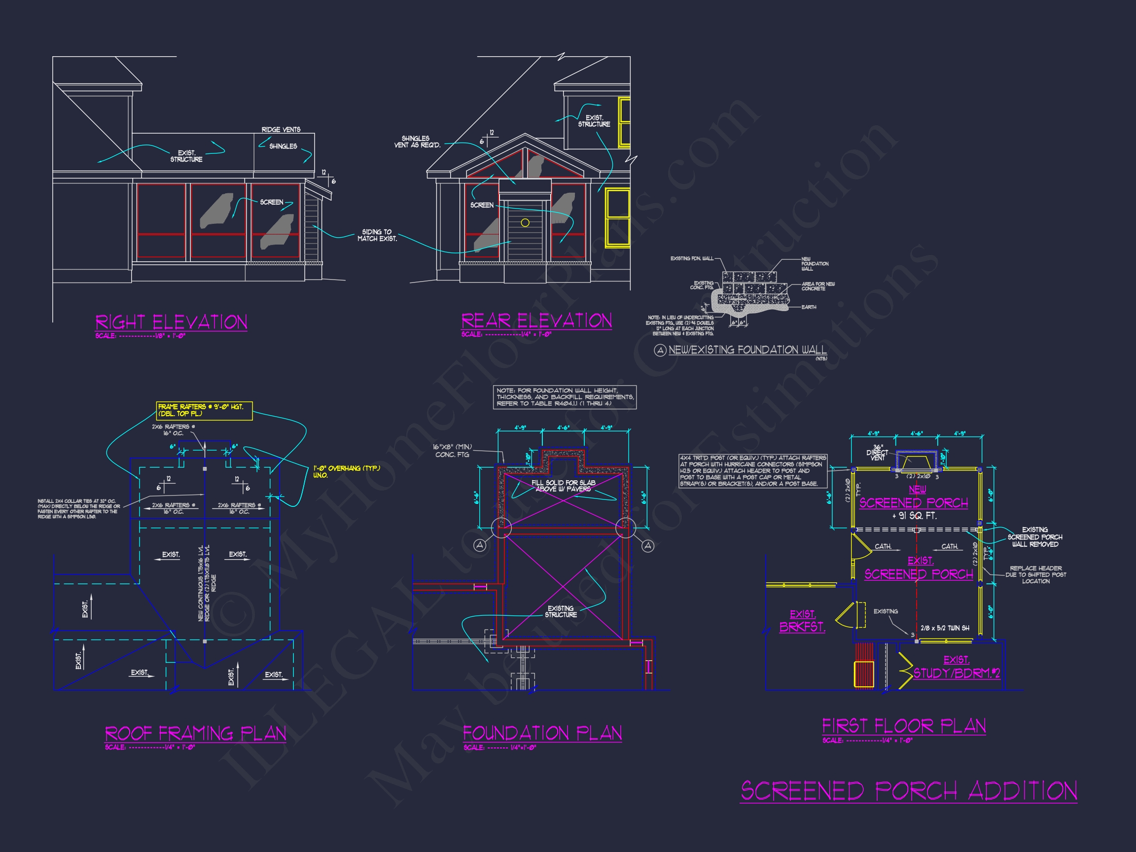 Elegant 2-Story Home Plan with Blueprint and Floor Designs