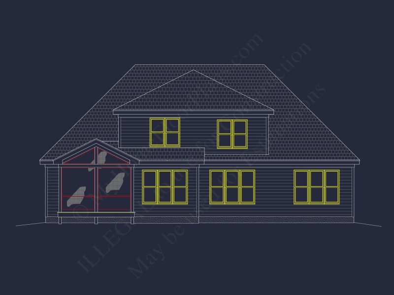 Elegant 2-Story house Plan with Blueprint and Floor Designs