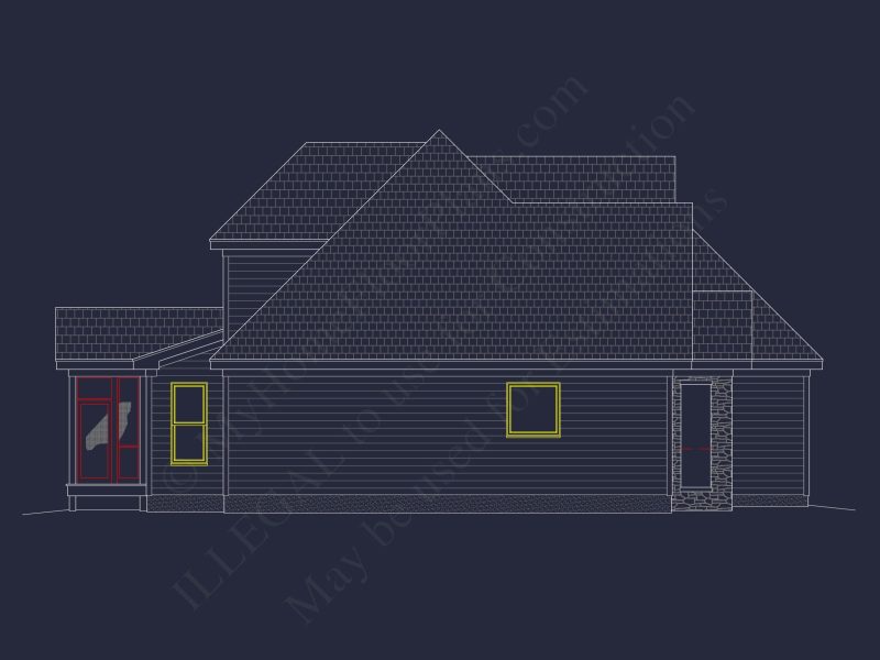 Elegant 2-Story house Plan with Blueprint and Floor Designs