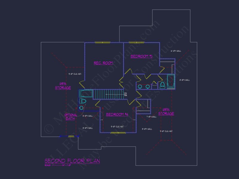 Elegant 2-Story house Plan with Blueprint and Floor Designs