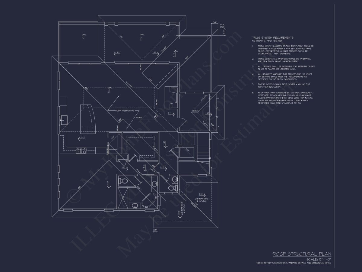 Elegant 2-Story house Plan with CAD Designs & Coastal Blueprint