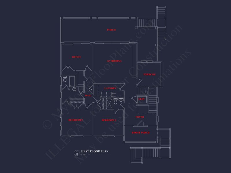 Elegant 2-Story house Plan with CAD Designs & Coastal Blueprint